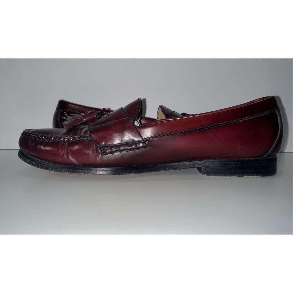 Cole Haan‎ 03507 Black Cherry Pinch Tassel Slip-On Loafer Shoes Men's US 10.5 C - Picture 6 of 13